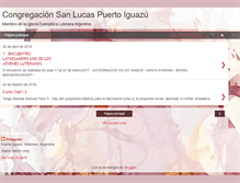 Tablet Screenshot of luteranosiguazu.blogspot.com