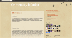 Desktop Screenshot of crimenesybaladas.blogspot.com