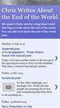 Mobile Screenshot of chriswritesapocalypses.blogspot.com