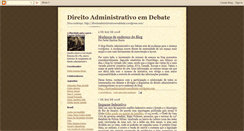 Desktop Screenshot of direitoadministrativoemdebate.blogspot.com