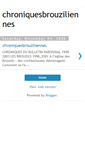 Mobile Screenshot of chroniquesbrouziliennes.blogspot.com