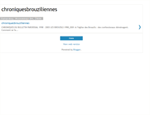 Tablet Screenshot of chroniquesbrouziliennes.blogspot.com