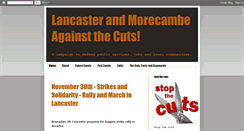 Desktop Screenshot of lancastermorecambeagainstcuts.blogspot.com