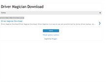 Tablet Screenshot of drivermagiciandownload.blogspot.com