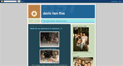 Desktop Screenshot of davisfamfive.blogspot.com