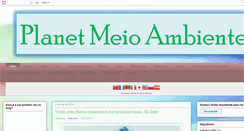 Desktop Screenshot of planetmeioambiente.blogspot.com