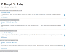 Tablet Screenshot of 10thingsididtoday.blogspot.com