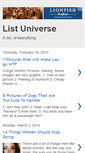 Mobile Screenshot of listuniverse.blogspot.com