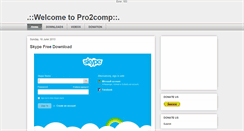 Desktop Screenshot of pro2comp.blogspot.com
