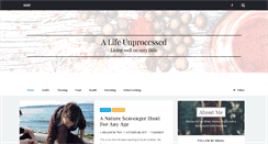 Desktop Screenshot of alifeunprocessed.blogspot.com