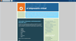 Desktop Screenshot of elempresariovirtual.blogspot.com