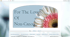 Desktop Screenshot of fortheloveofnon-canon.blogspot.com