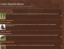 Tablet Screenshot of cocker-spaniels-bayern.blogspot.com