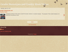 Tablet Screenshot of genderstereotypesandcountrymusic.blogspot.com