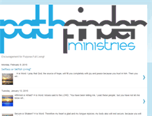 Tablet Screenshot of pathfinderministries.blogspot.com
