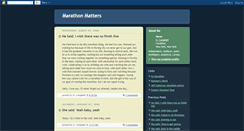 Desktop Screenshot of marathonmatters.blogspot.com