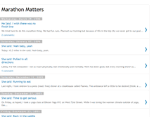 Tablet Screenshot of marathonmatters.blogspot.com