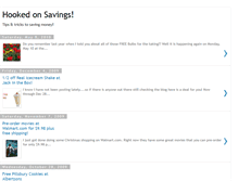 Tablet Screenshot of hookedonsavings.blogspot.com