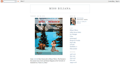 Desktop Screenshot of missbiliana.blogspot.com
