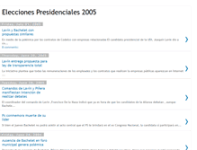 Tablet Screenshot of eleccionespresidenciales2005.blogspot.com