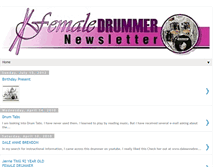Tablet Screenshot of femaledrummernewsletter.blogspot.com