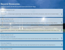 Tablet Screenshot of beyondboxscores.blogspot.com