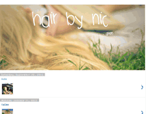 Tablet Screenshot of hairbynic.blogspot.com