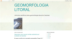 Desktop Screenshot of geomorfologialitoral.blogspot.com