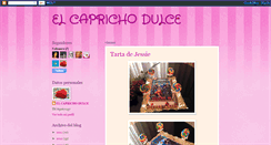 Desktop Screenshot of elcaprichodulce.blogspot.com