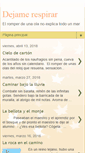 Mobile Screenshot of dejamerespirar.blogspot.com
