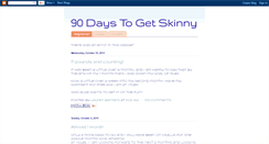 Desktop Screenshot of 90daystogetskinny.blogspot.com