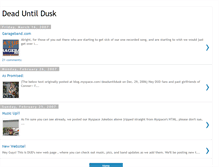 Tablet Screenshot of deaduntildusk.blogspot.com