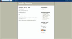 Desktop Screenshot of buriedintheavenue.blogspot.com