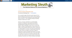 Desktop Screenshot of marketingsleuth.blogspot.com