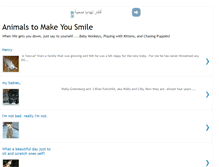 Tablet Screenshot of animalstomakeyousmile.blogspot.com