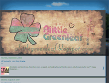 Tablet Screenshot of alittlegreenleaf.blogspot.com