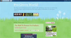 Desktop Screenshot of progreenworld.blogspot.com