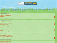 Tablet Screenshot of progreenworld.blogspot.com