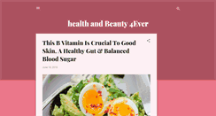 Desktop Screenshot of healthandbeauty4ever.blogspot.com