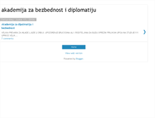 Tablet Screenshot of akademijazabezbednostidiplomatiju.blogspot.com