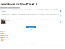 Tablet Screenshot of especializacaoemdancaufba2010.blogspot.com