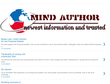 Tablet Screenshot of mindauthor.blogspot.com