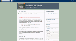 Desktop Screenshot of holamundojava.blogspot.com