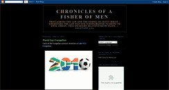 Desktop Screenshot of chroniclesofafisherofmen.blogspot.com