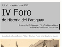 Tablet Screenshot of forodehistoriadelparaguay.blogspot.com