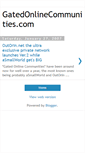 Mobile Screenshot of gatedonlinecommunities.blogspot.com
