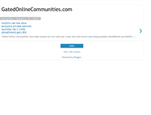 Tablet Screenshot of gatedonlinecommunities.blogspot.com