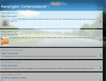 Tablet Screenshot of kensingtoncontemplations.blogspot.com