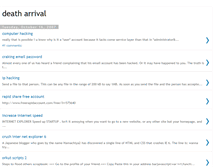 Tablet Screenshot of death-arrival.blogspot.com