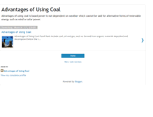 Tablet Screenshot of advantages-of-usingcoal.blogspot.com